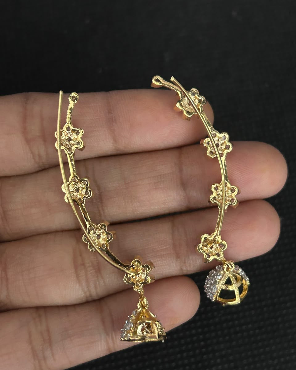 Tavisha Floral Vine Jhumki Earrings
