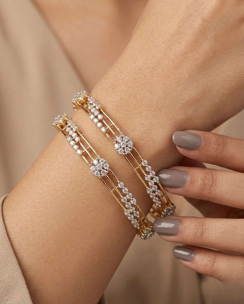 Pushpjyoti Diamond Bangles