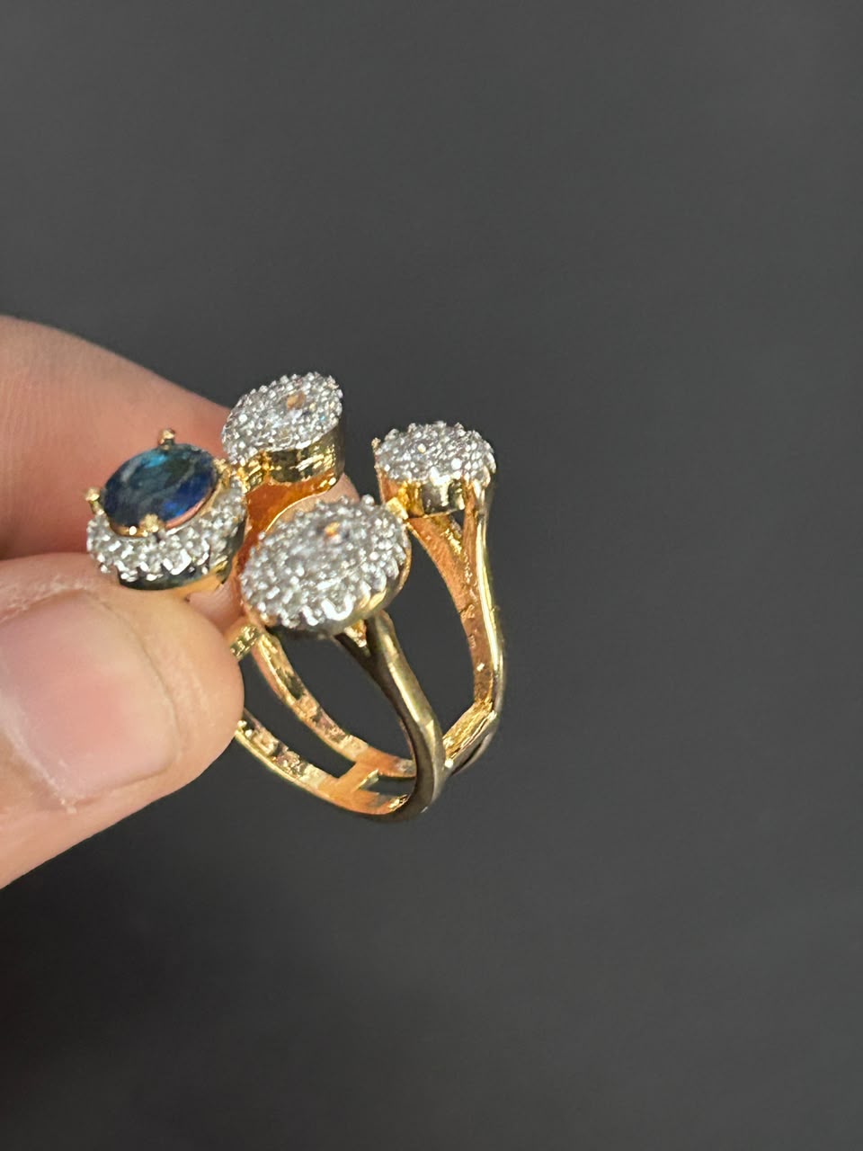 Seraphina Twin Halo Adjustable Ring