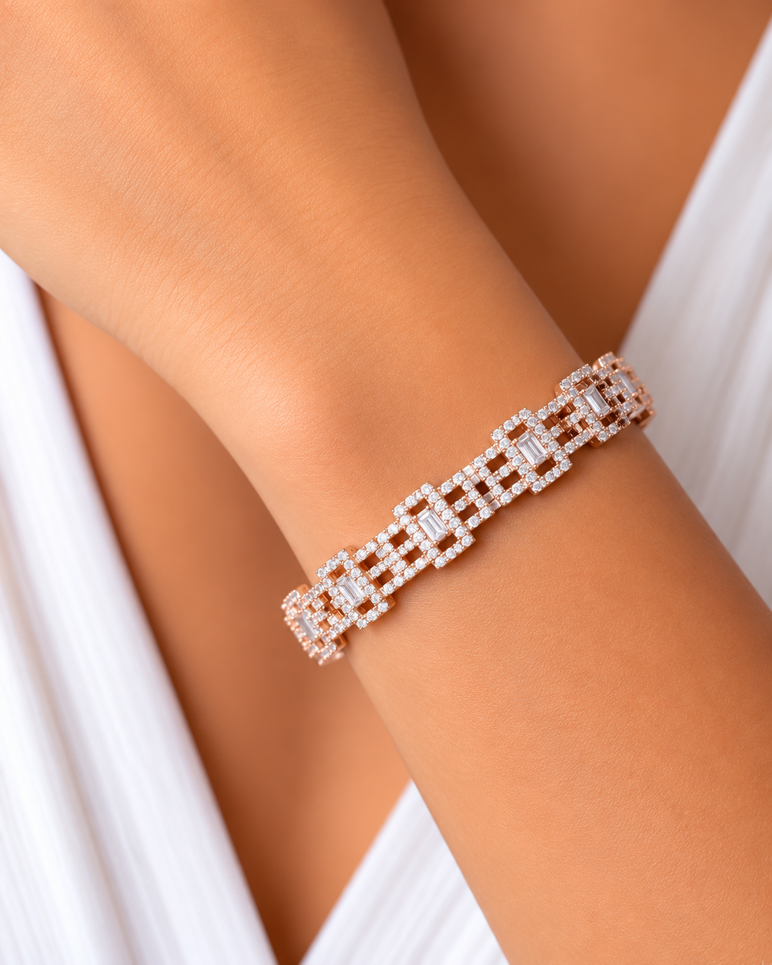 Averra Geometric Baguette Bracelet