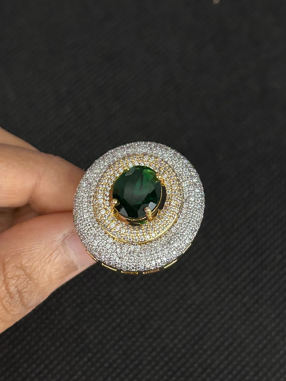 Aurelia Halo Adjustable Statement Ring