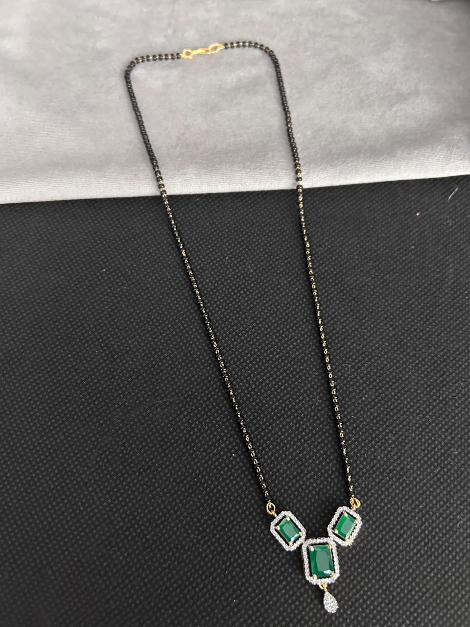 18 Inch Regal Trio Stone Mangalsutra Set