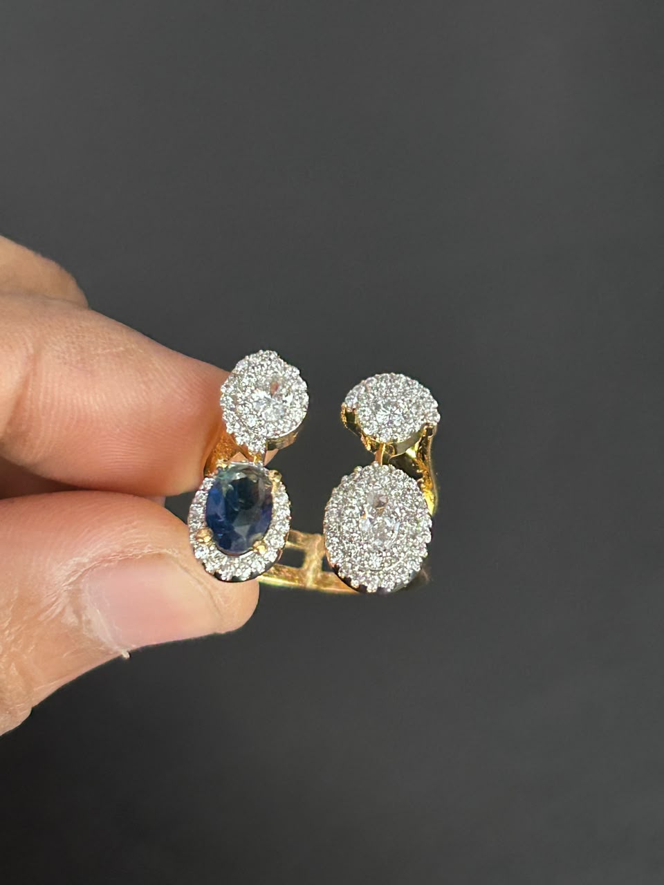 Seraphina Twin Halo Adjustable Ring