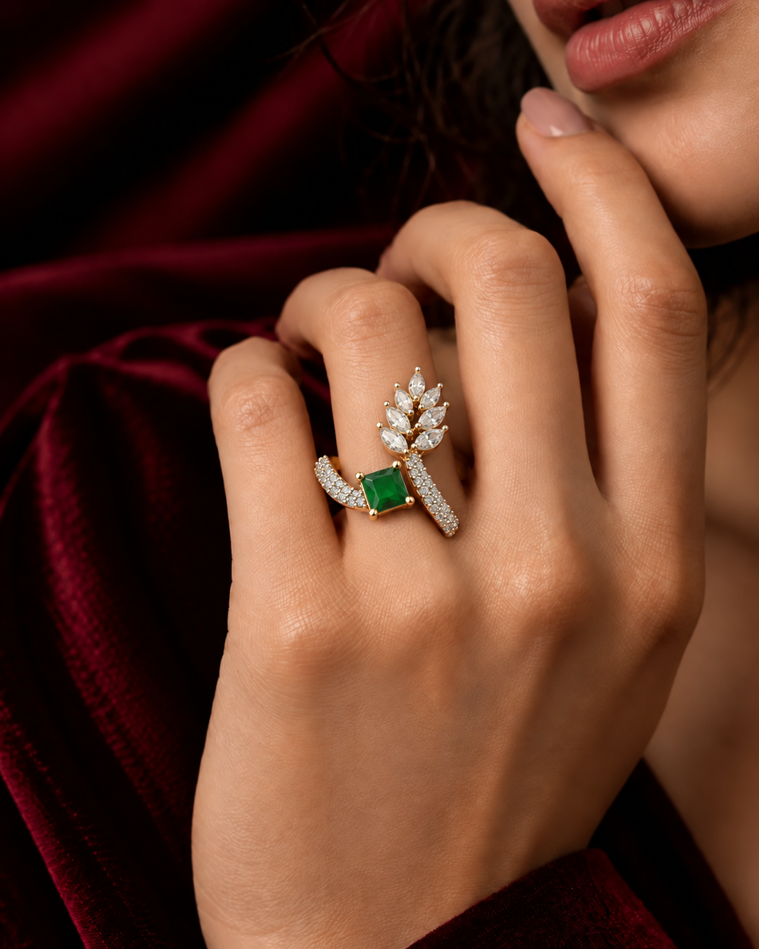 Vanya Vine Adjustable Ring