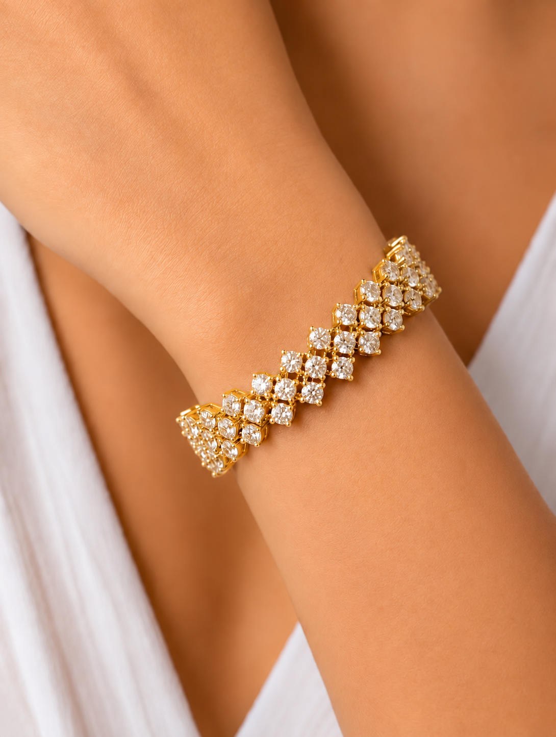 Zara Diamond-Look  Bracelet For Women