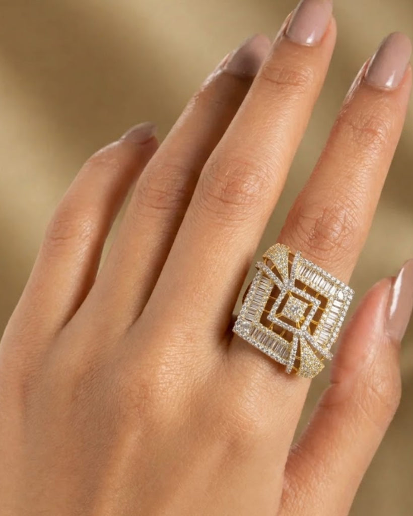Ruby Royale Luxe Adjustable Ring for Women