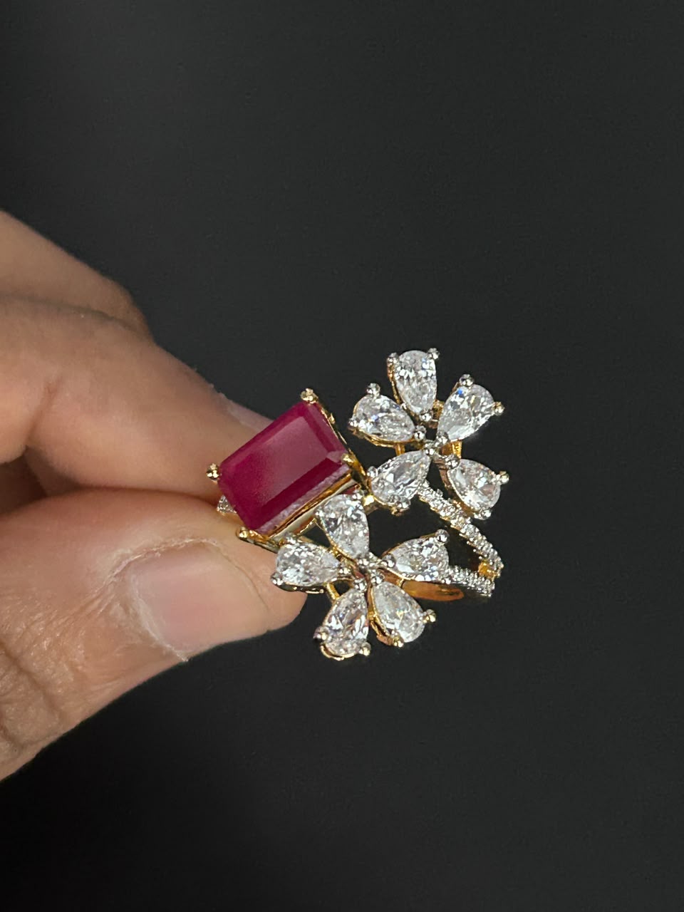Aurelia Bloom Adjustable Statement Ring