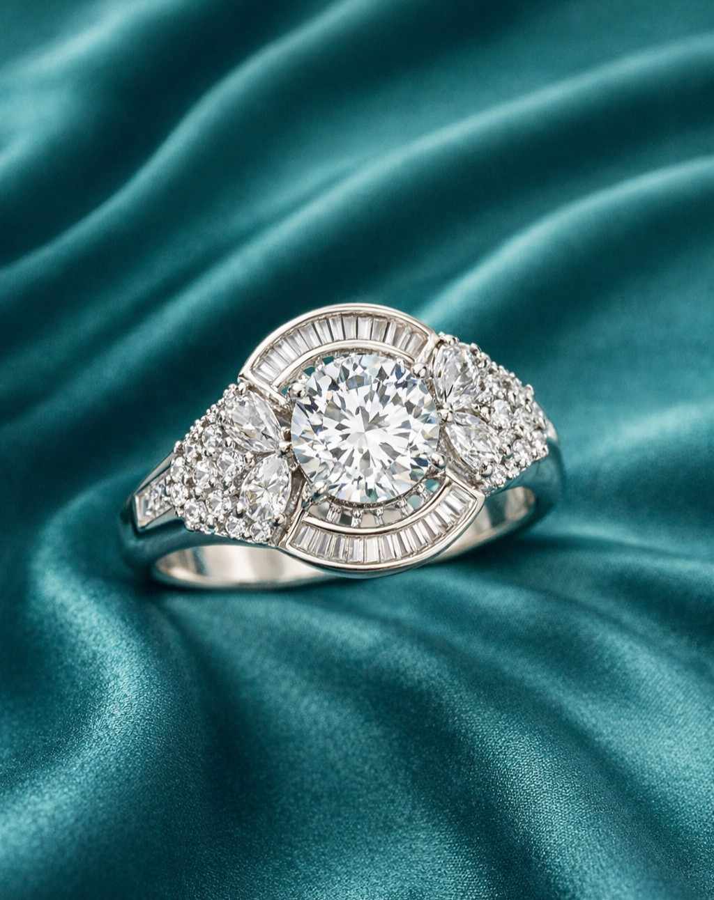 Adjustable Designer Statement Ring for Women – Gold & Silver Finish