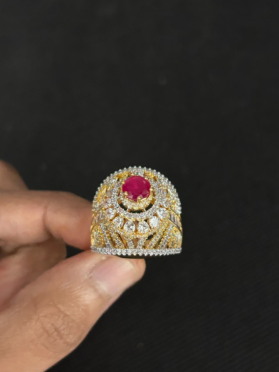 Royal Dome Solitaire Adjustable Ring