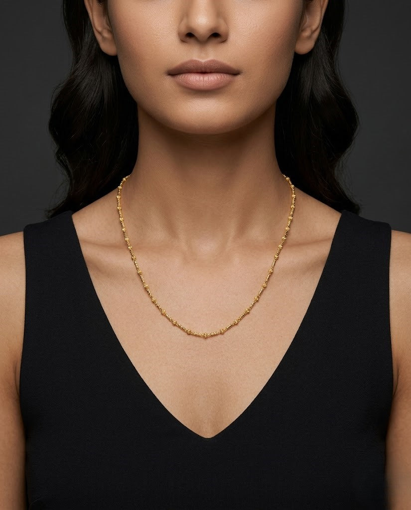 Meher Noor Beaded Daily Wear Chain for Women