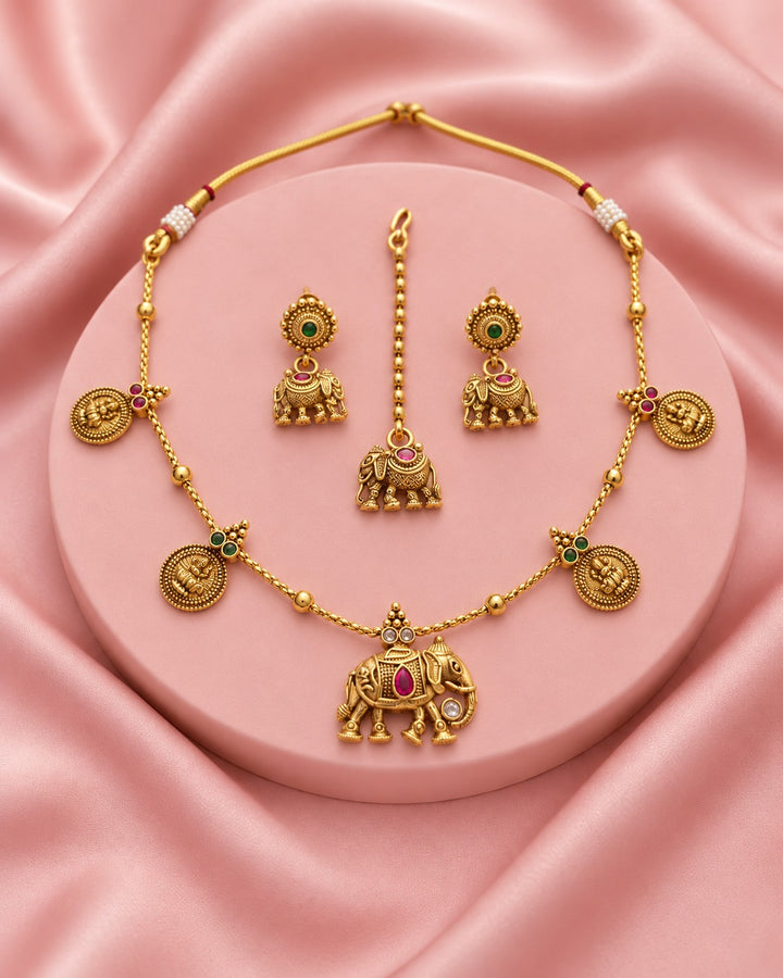 Royal Elephant Heritage Necklace Set