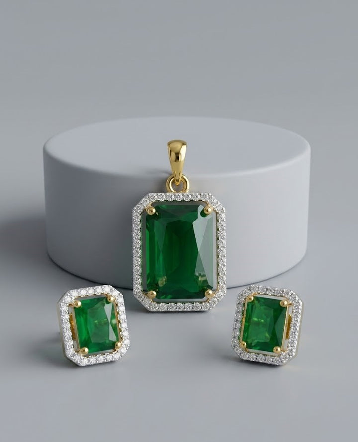 Panna Rajsi Pendant Set