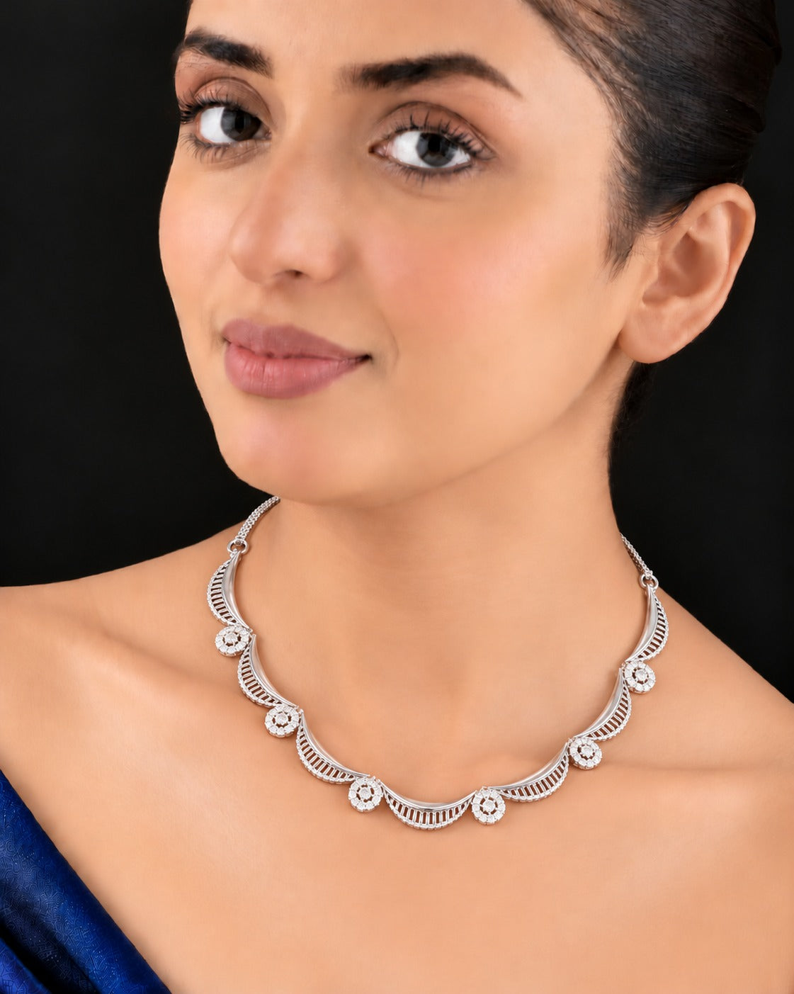 Celestial Swirl Collar Necklace