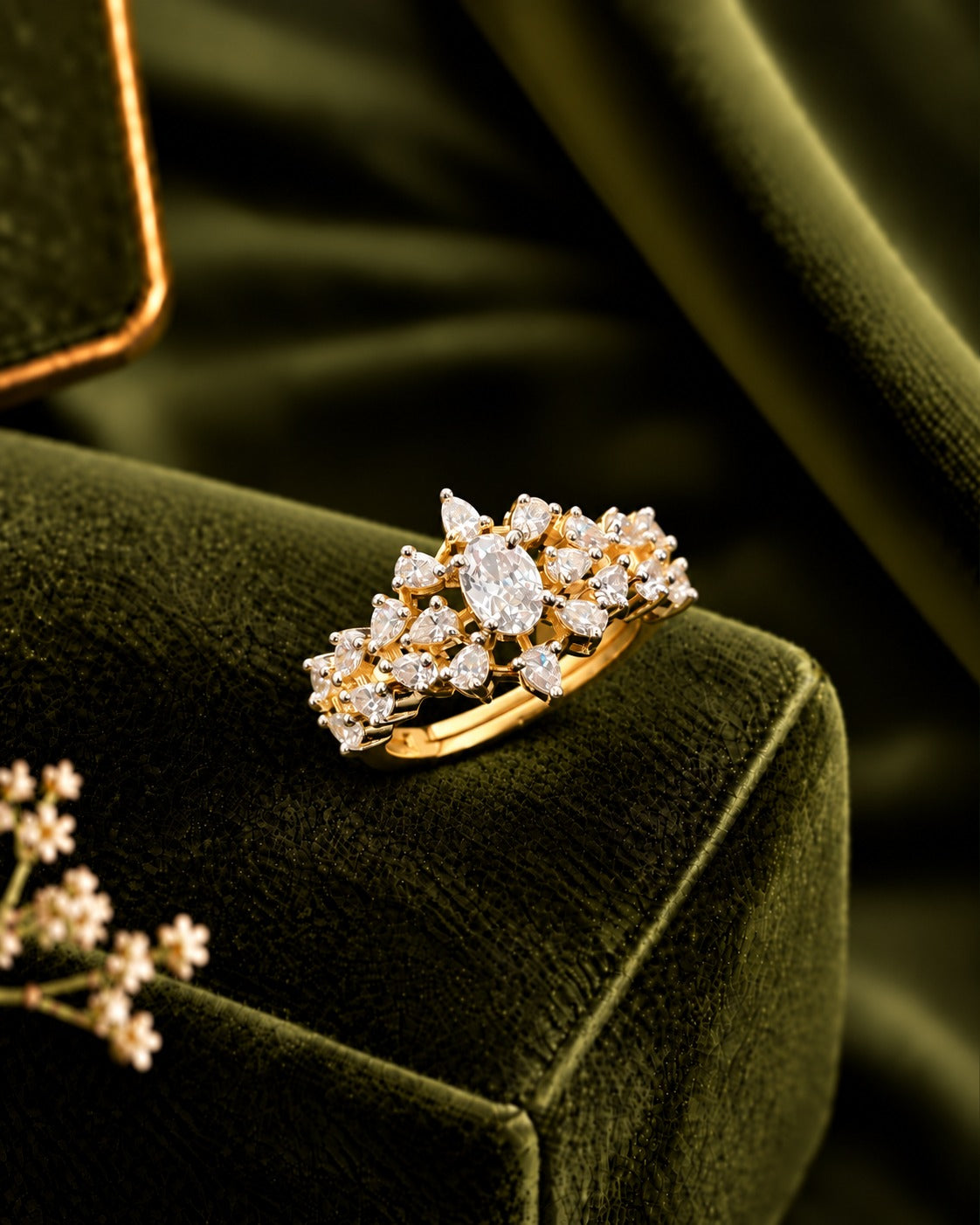 Kyara Oval Bloom Adjustable Ring