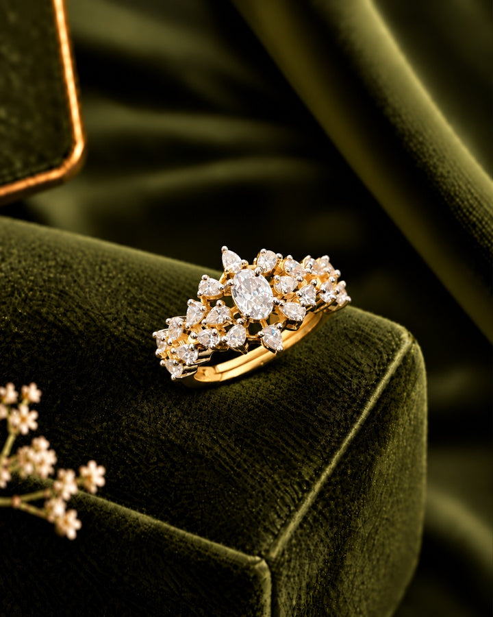 Kyara Oval Bloom Adjustable Ring