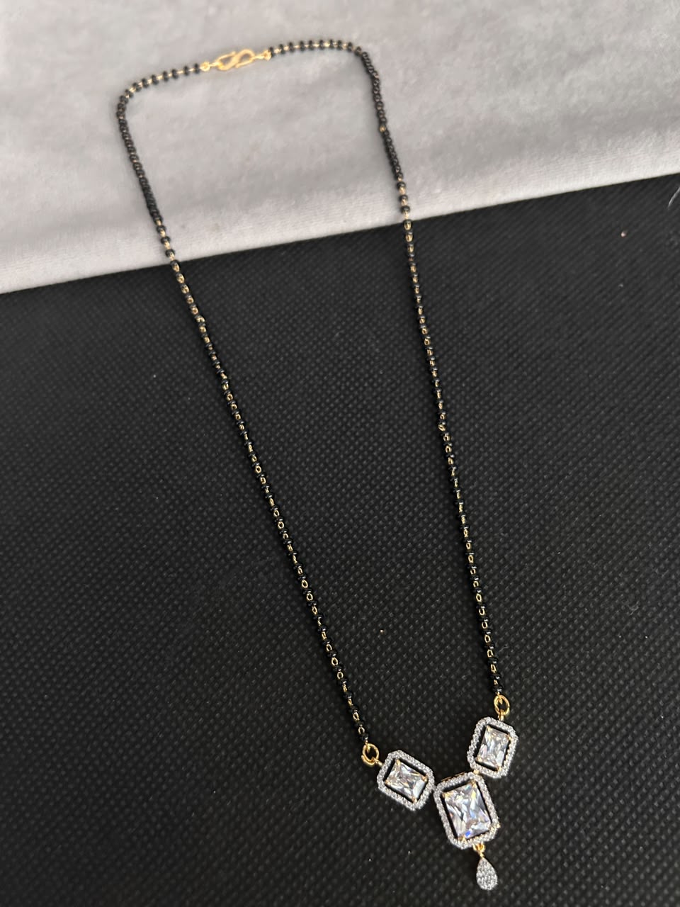 18 Inch Regal Trio Stone Mangalsutra Set