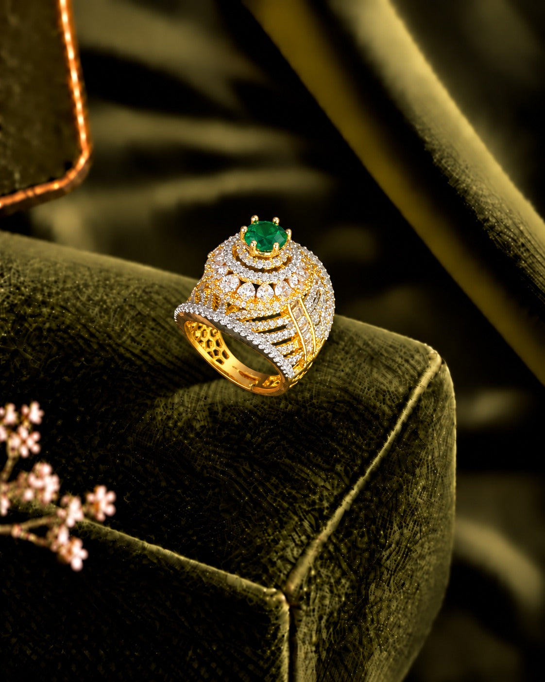 Royal Dome Solitaire Adjustable Ring