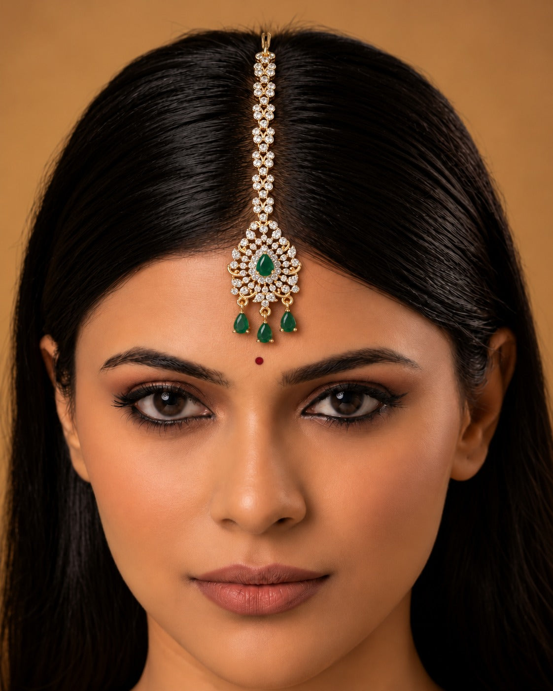 Royal Teardrop Bridal Maang Tikka