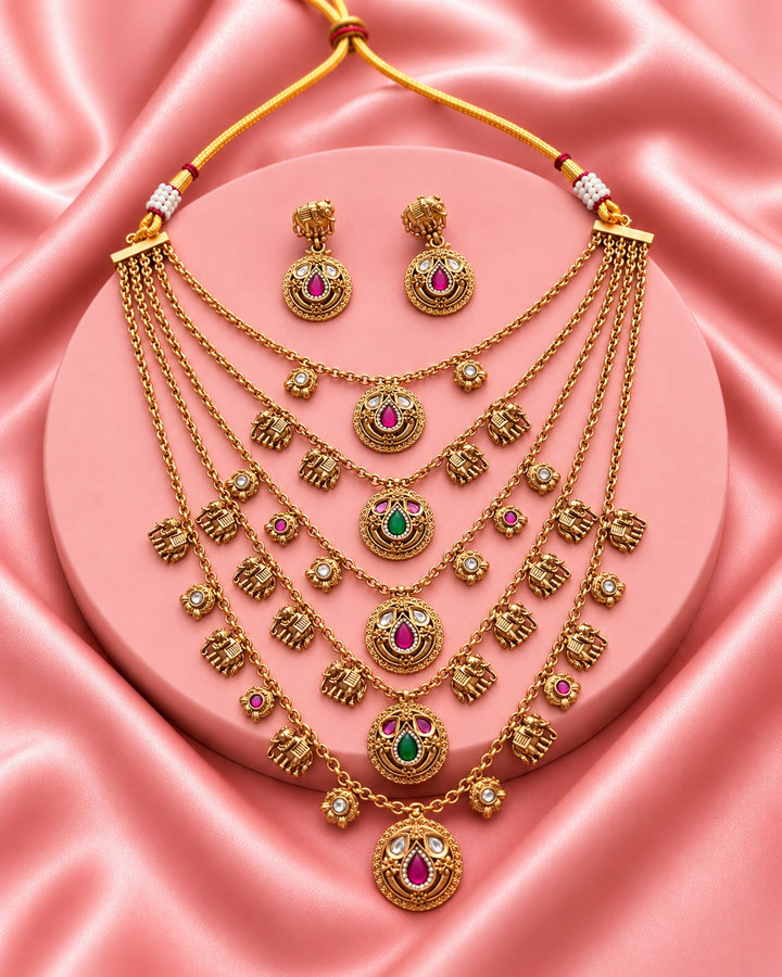 Royal Heritage Multi Layer Necklace Set