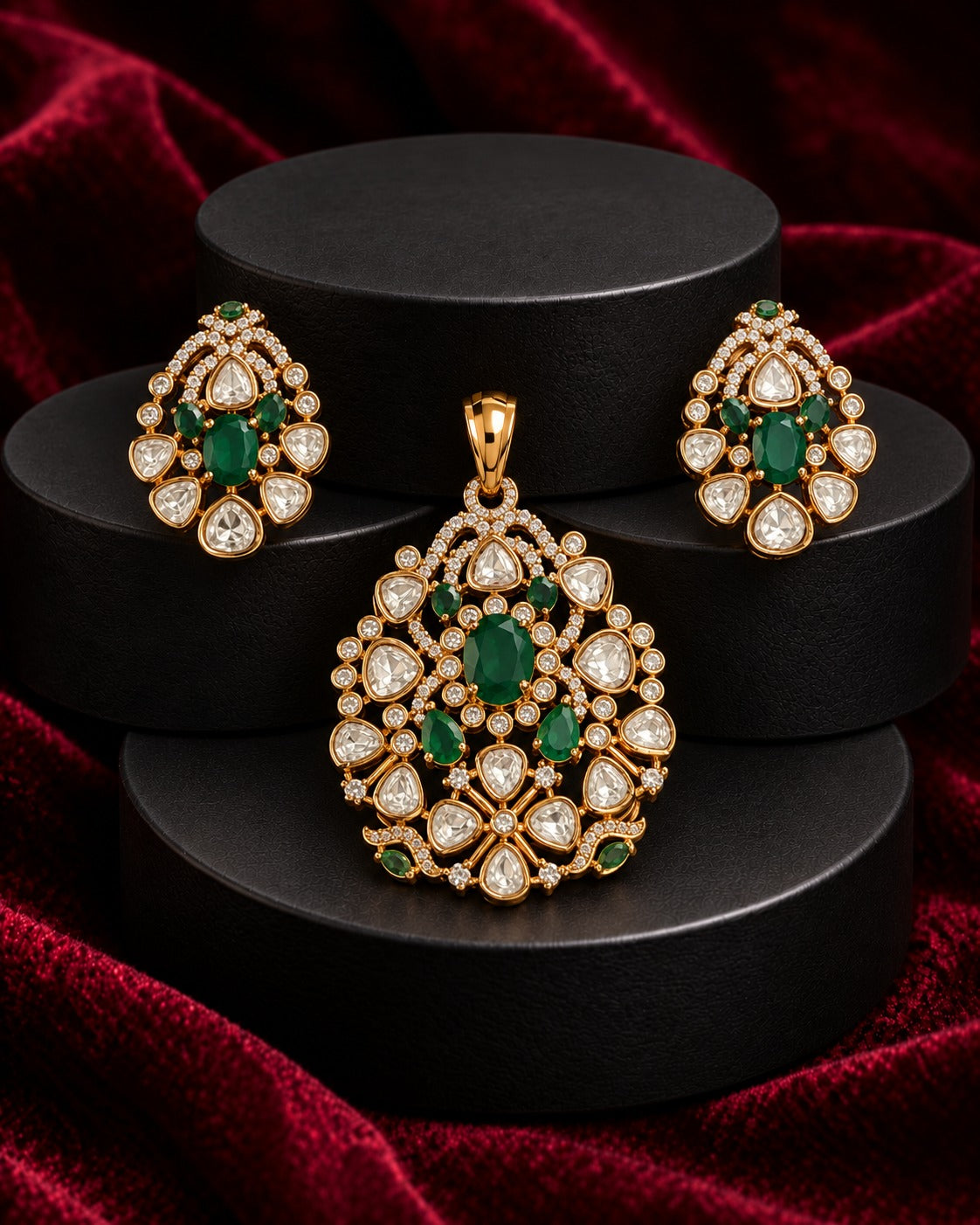 Royal Kundan Pendant Set