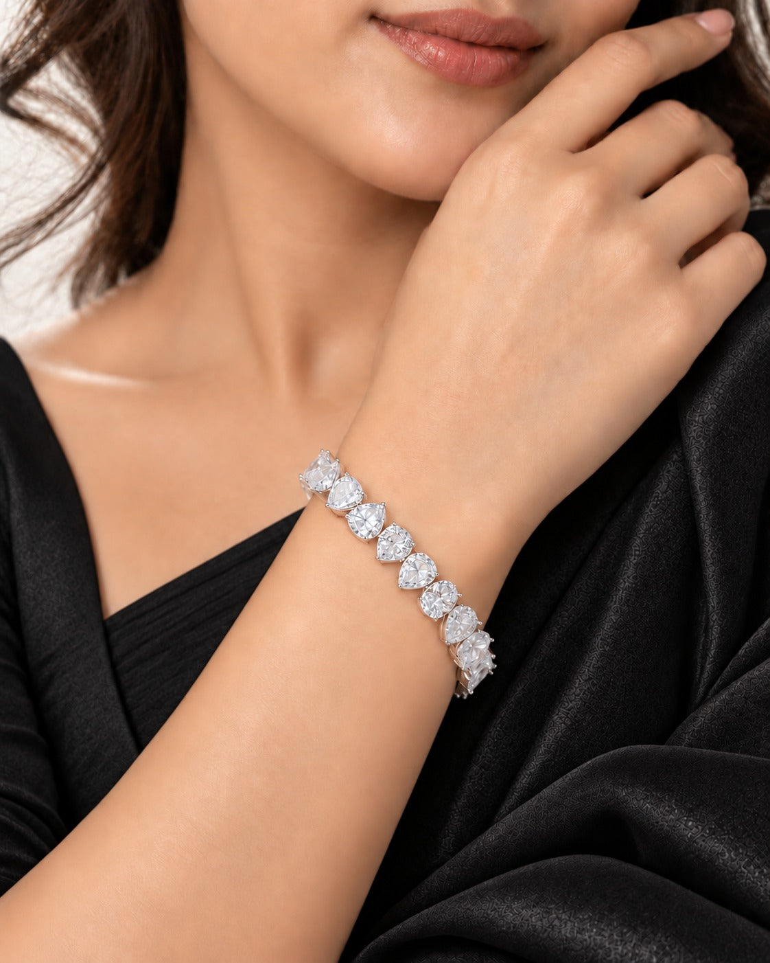 Zivara Teardrop Luxe Tennis Bracelet