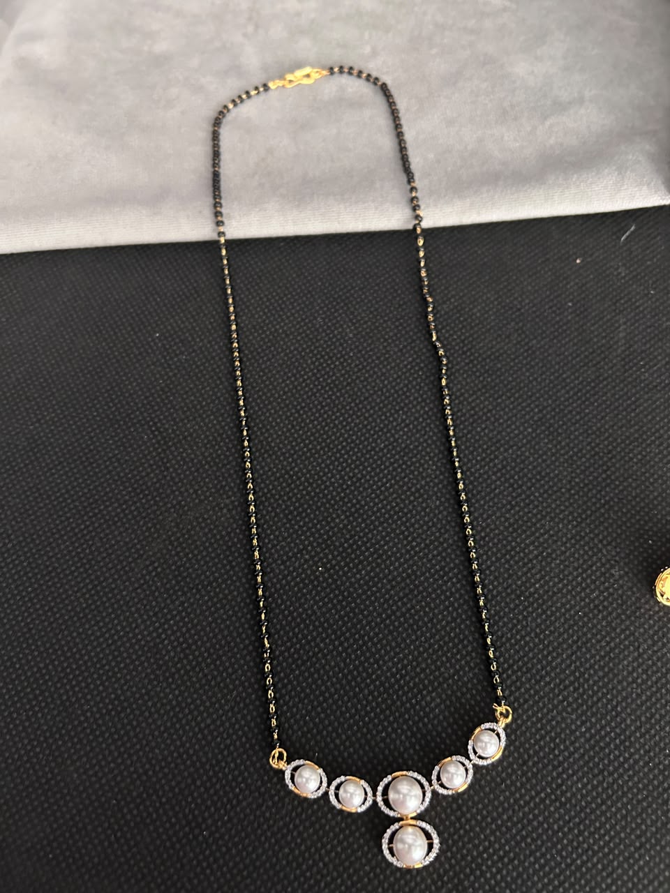 18 Inch Pearl Halo Mangalsutra Set