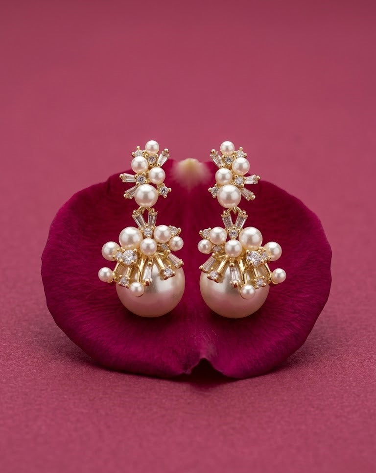 Ameera Pearl Radiance Stud Earrings