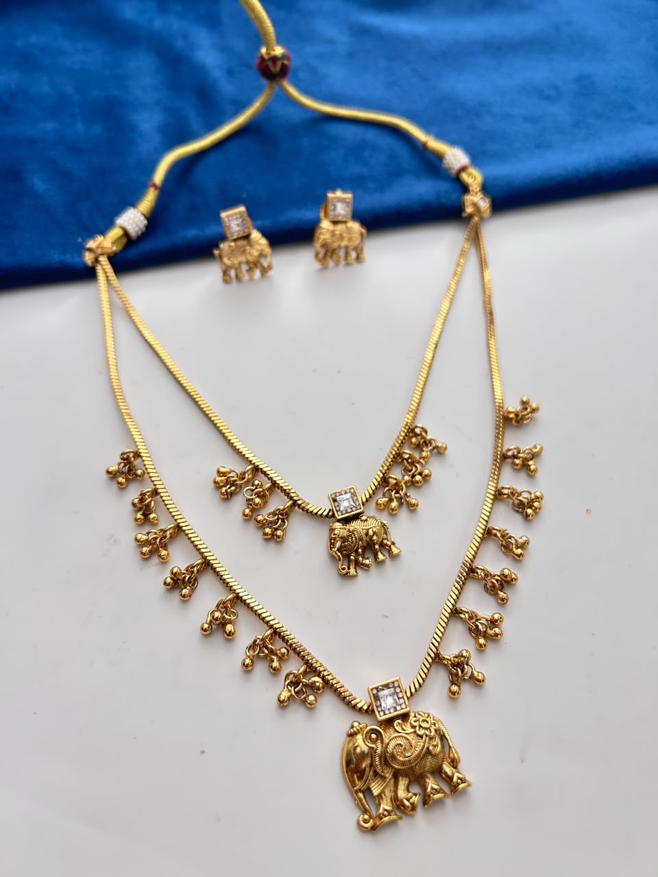 Heritage Elephant Layered Necklace Set