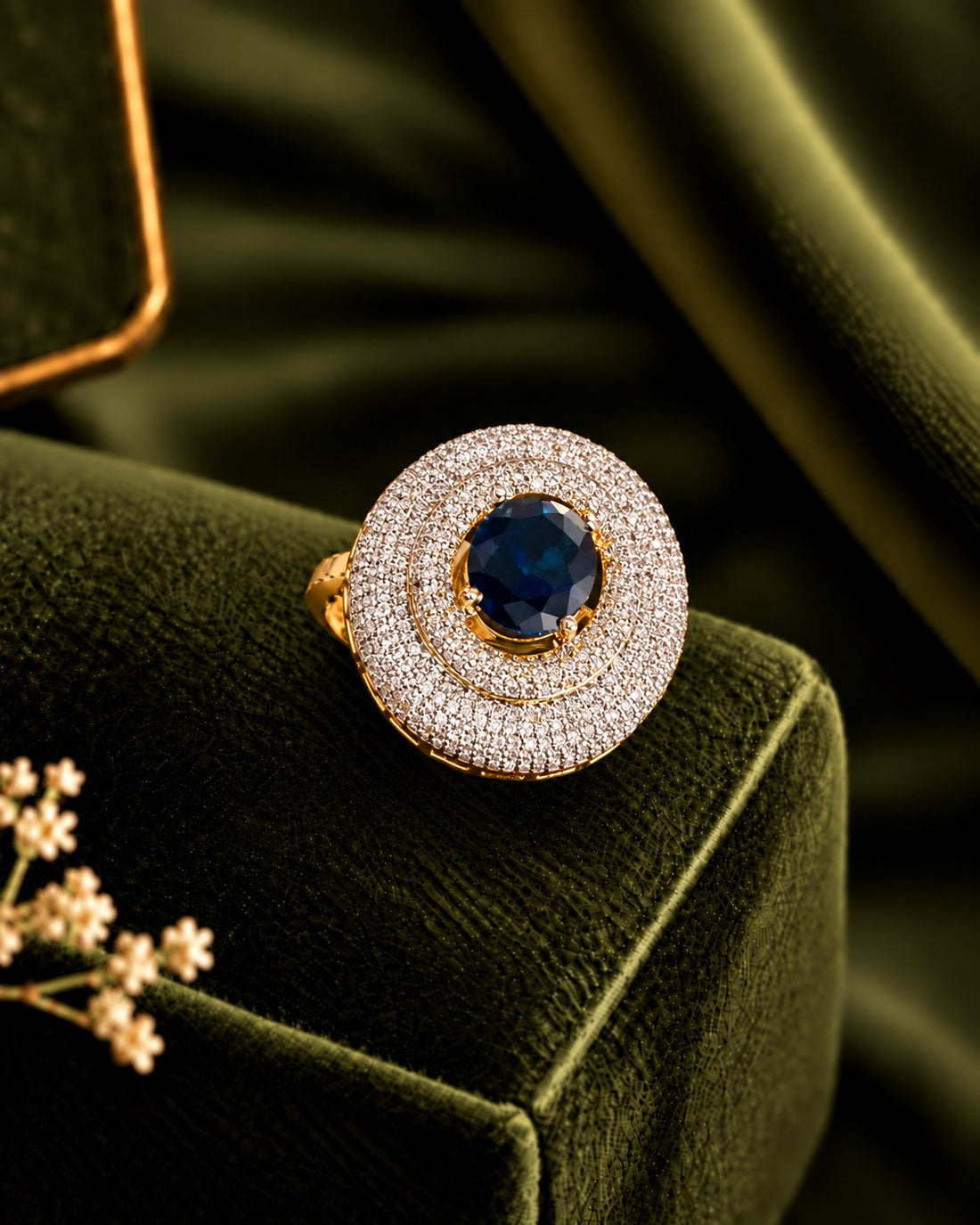 Aurelia Halo Adjustable Statement Ring