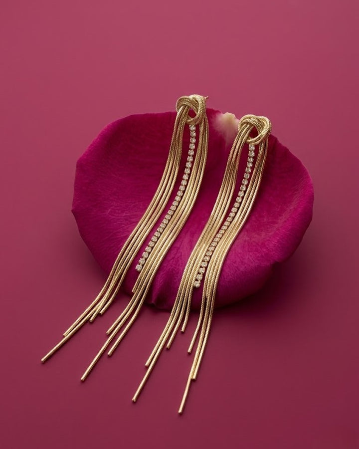 Meher Noor Tassel Drop Earrings