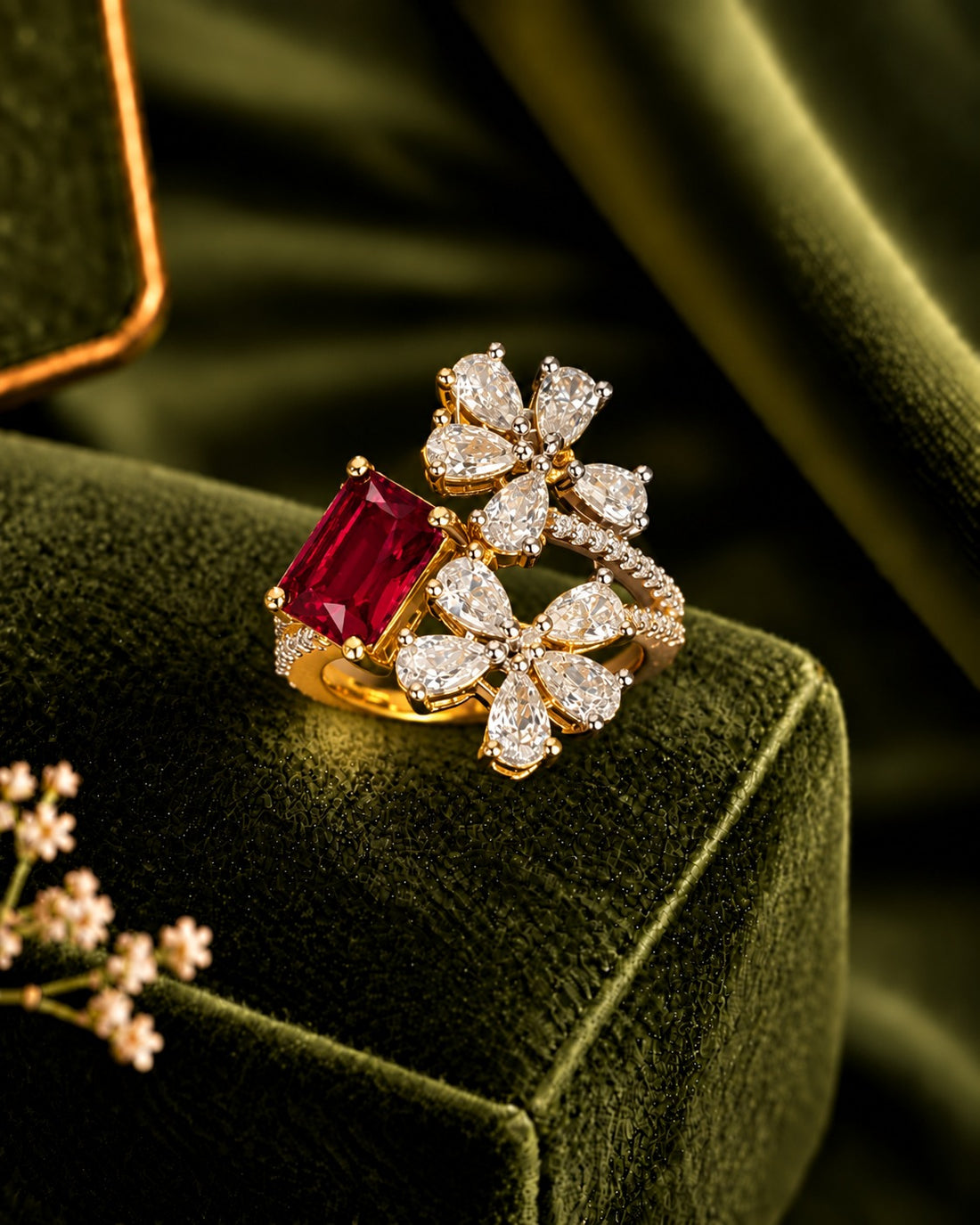 Aurelia Bloom Adjustable Statement Ring