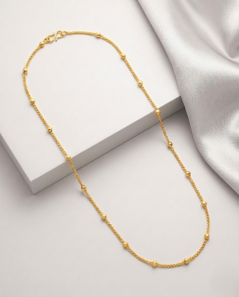 Elegant Pearl Dot Daily Wear Chain for Women