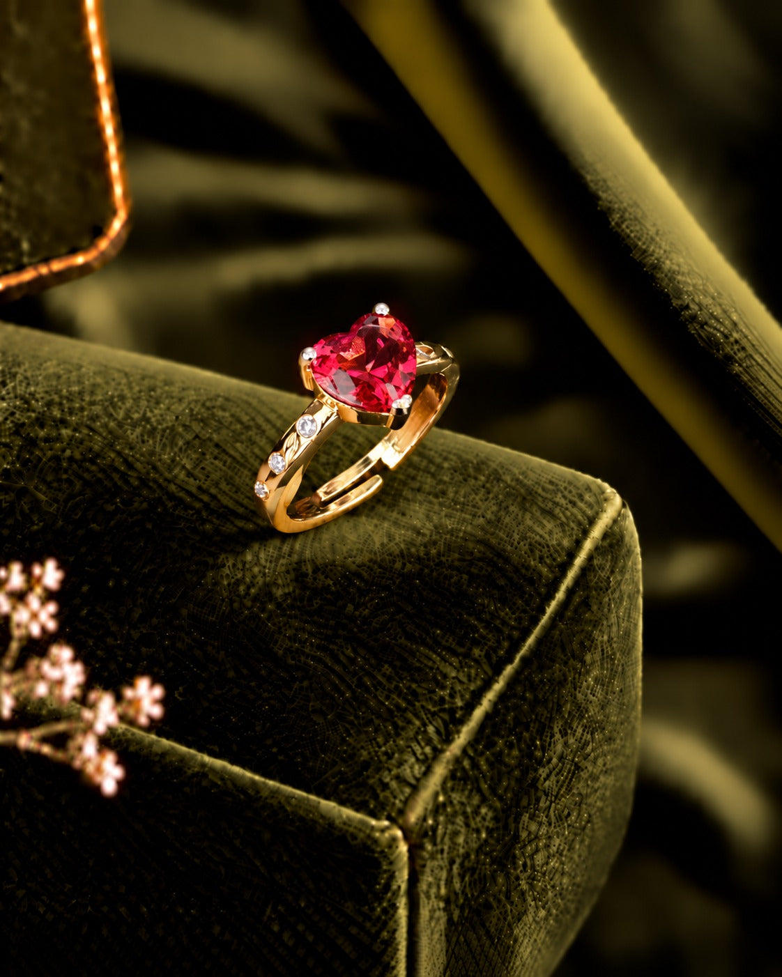 Trillion Glow Adjustable Ring