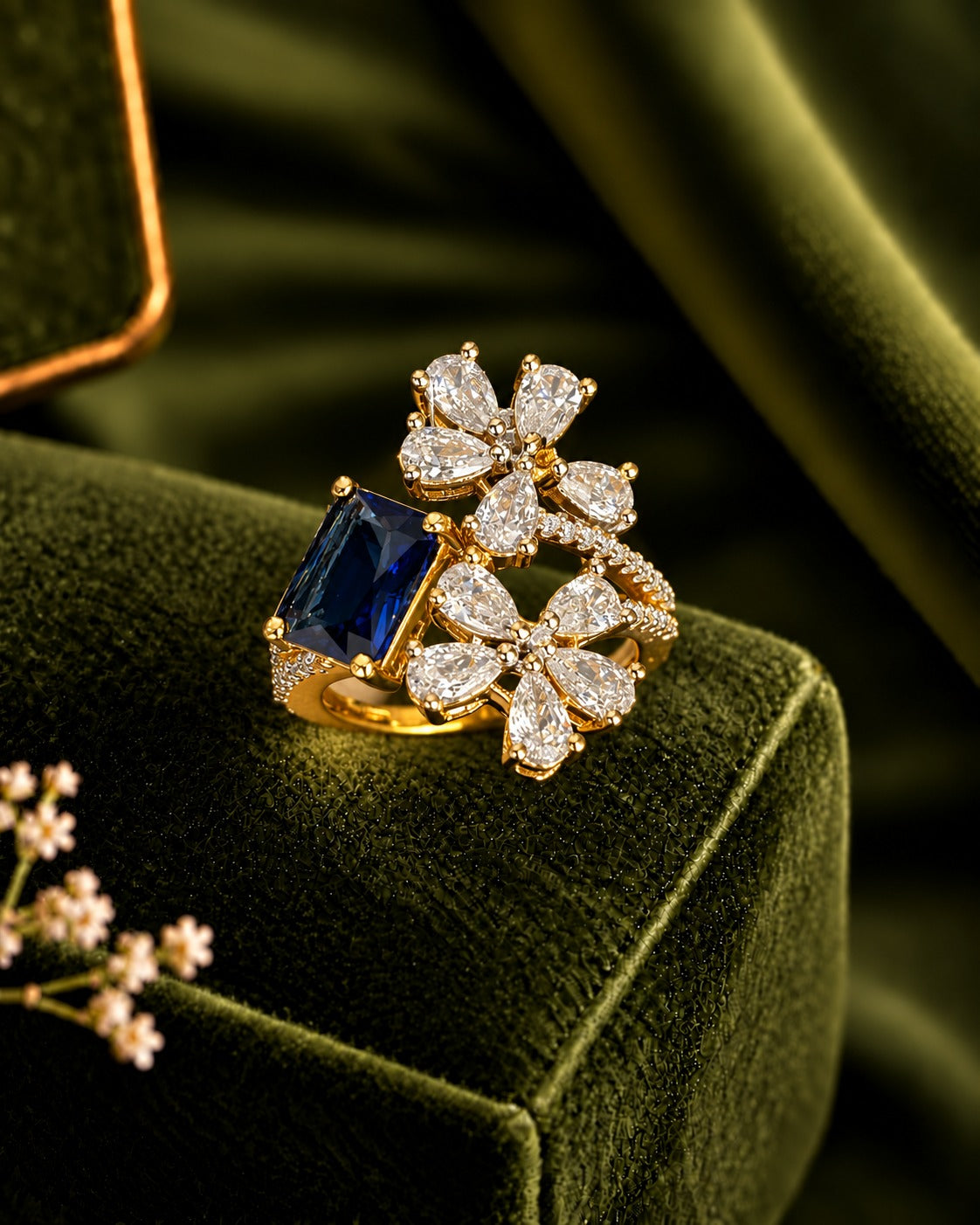 Aurelia Bloom Adjustable Statement Ring