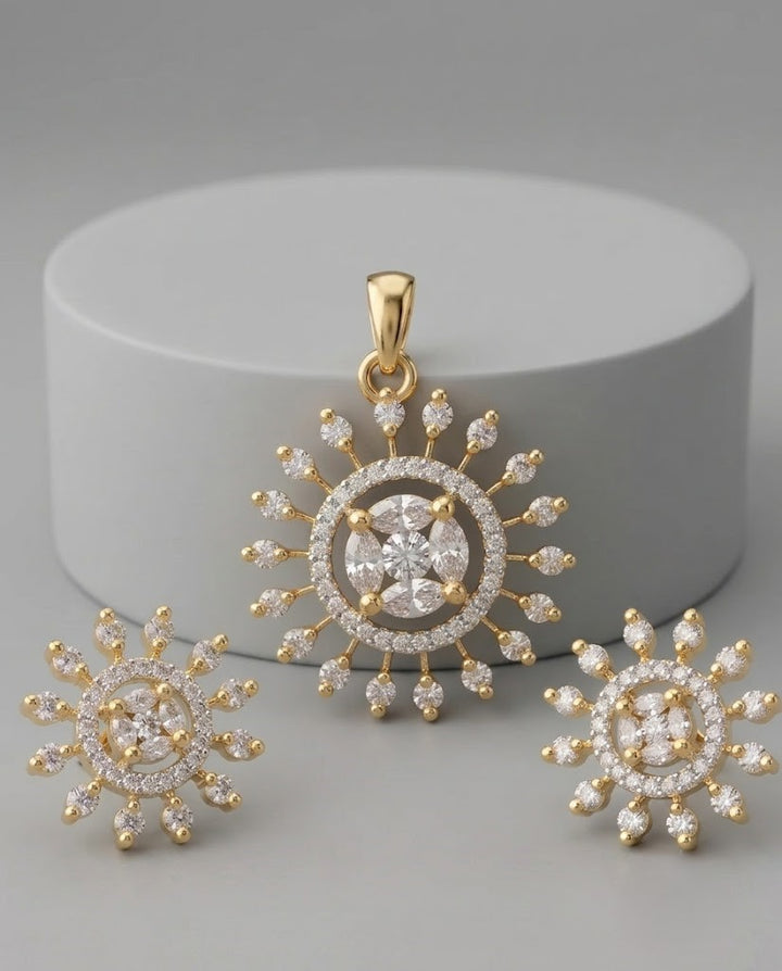 Suryanshi Sparkle Pendant Set