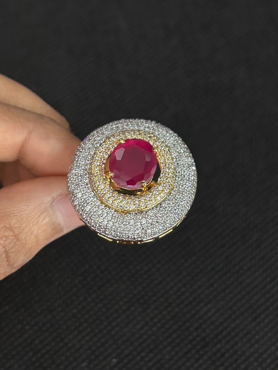 Aurelia Halo Adjustable Statement Ring