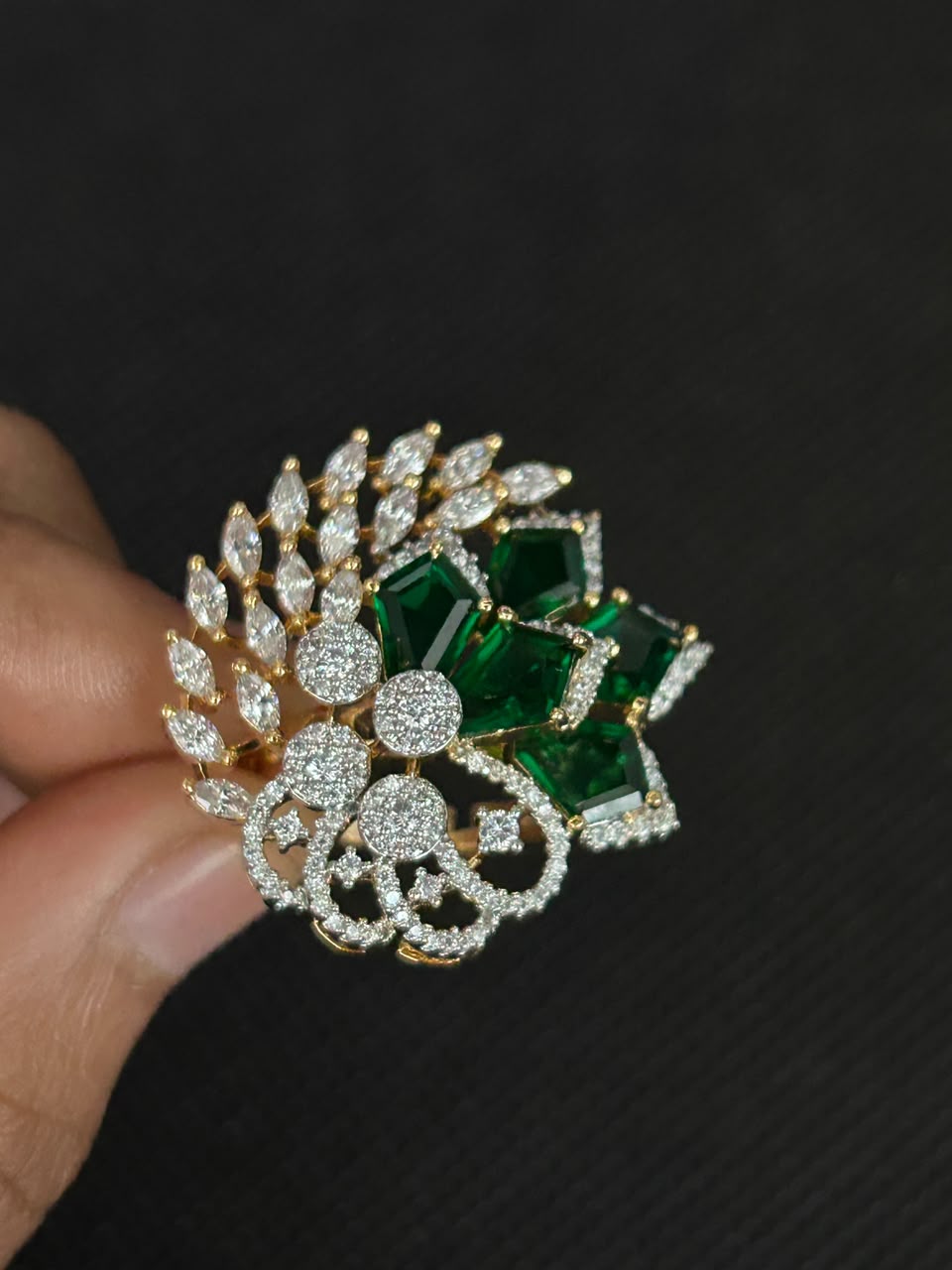 Celestia Statement Adjustable Ring