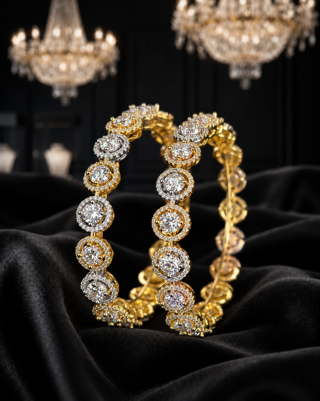 Aurelia Vritti Floral Luxe Bangles