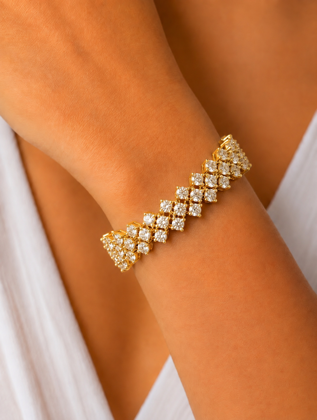 Zara Diamond-Look  Bracelet For Women