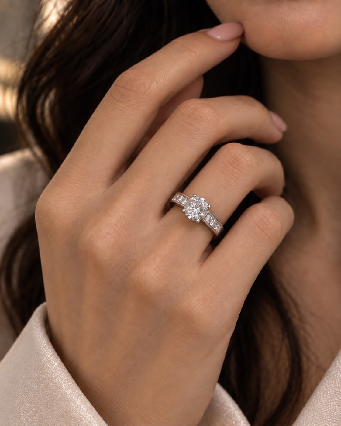 Elaira Classic Solitaire Adjustable Ring
