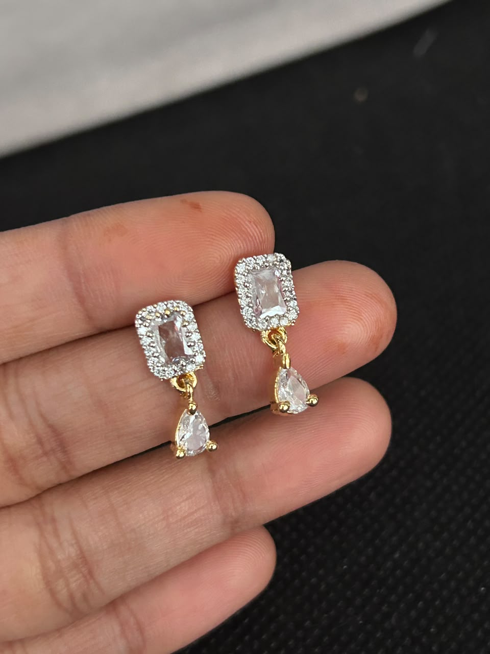 18 Inch Blush Crystal Drop Mangalsutra Set
