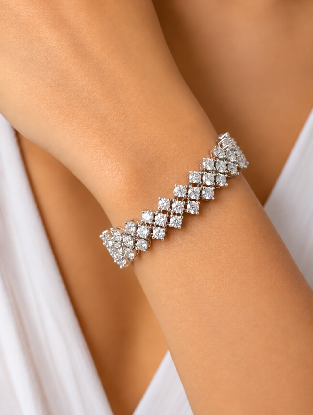 Zara Diamond-Look  Bracelet For Women