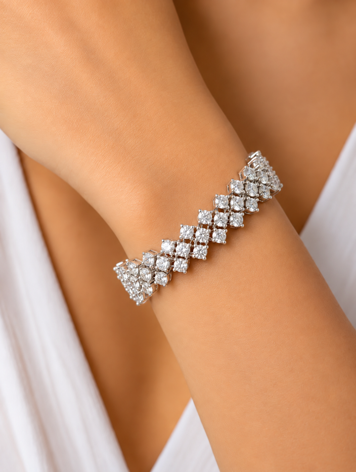 Zara Diamond-Look  Bracelet For Women