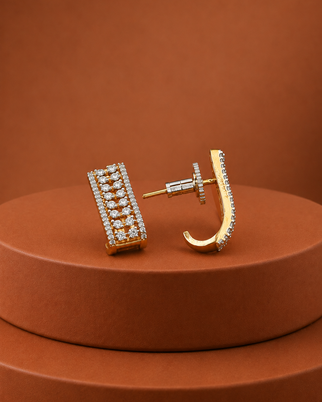Aadhya Luxe Bar Stud Earrings