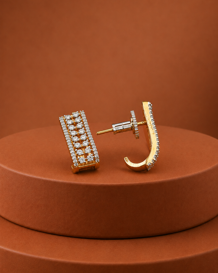 Aadhya Luxe Bar Stud Earrings
