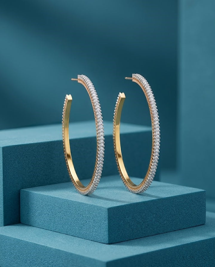 Avira Diamond Hoop Earrings
