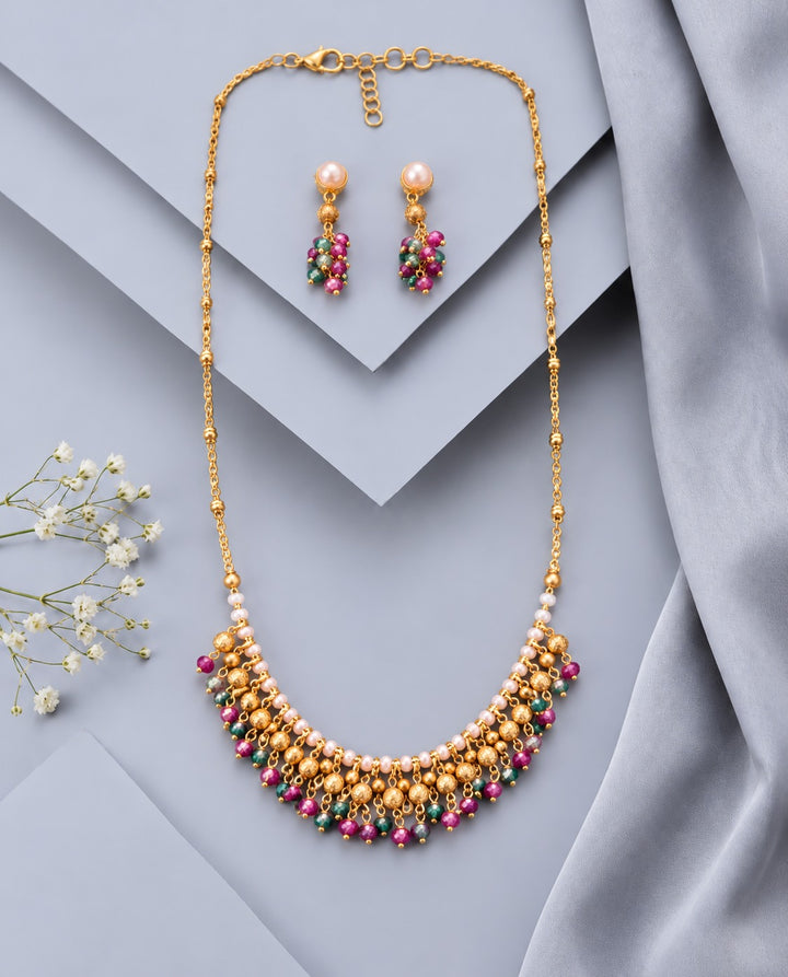 Gulnaar Beaded Designer Mala Set