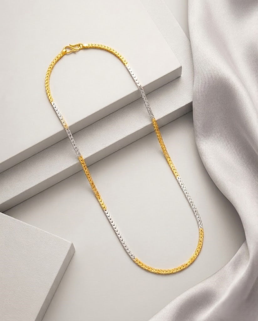 Dual Tone Daily Wear Chain for Women
