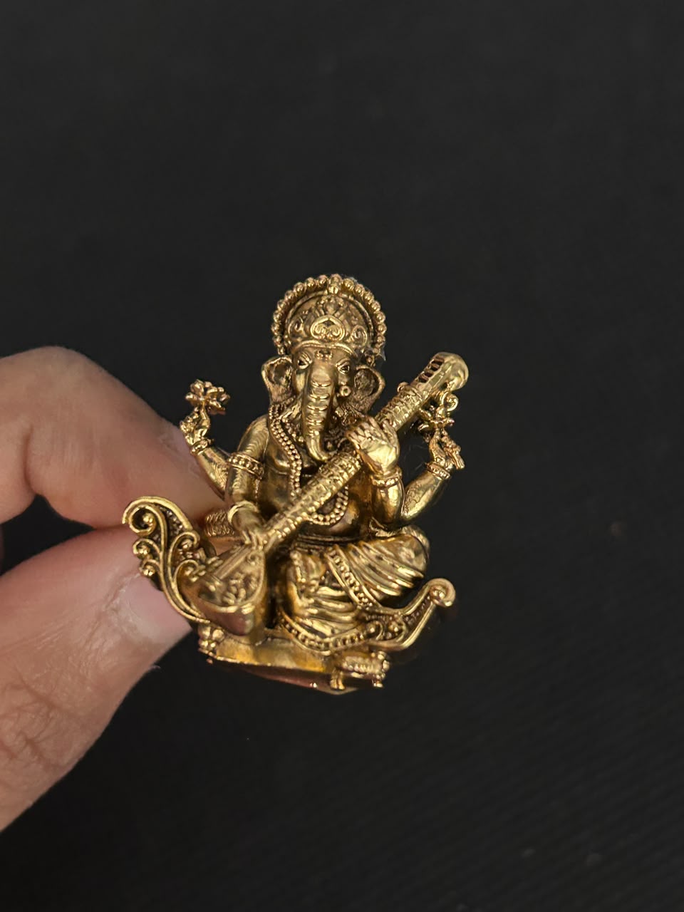 Veena Ganesha Heritage Adjustable Ring