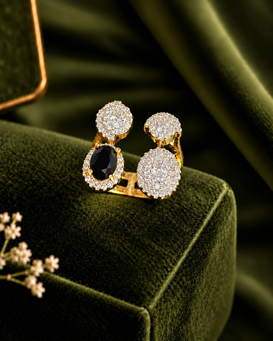 Seraphina Twin Halo Adjustable Ring